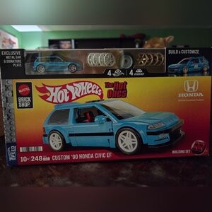 Hot Wheels Blue Honda Civic EF Model